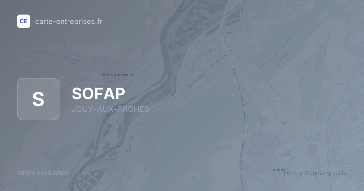 SOFAP — 485036180 — fiche entreprise