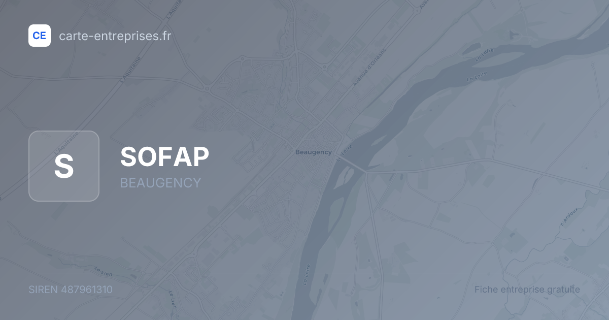 SOFAP — 487961310 — fiche entreprise