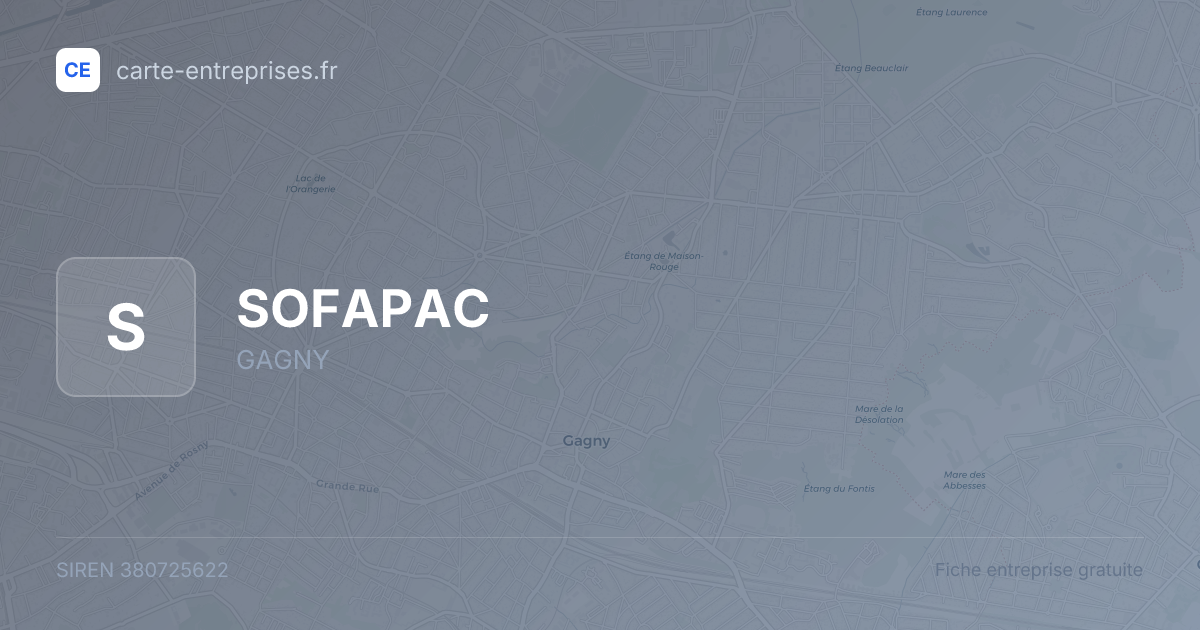 SOFAPAC — 380725622 — fiche entreprise