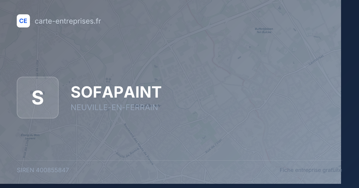 SOFAPAINT — 400855847 — fiche entreprise