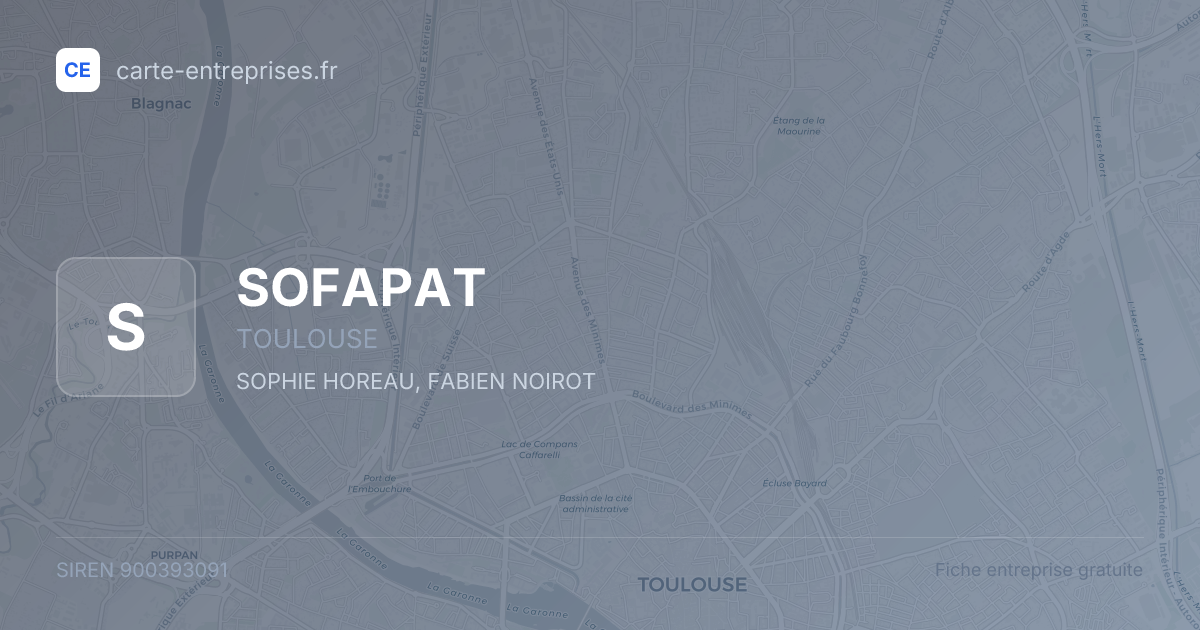SOFAPAT — 900393091 — fiche entreprise