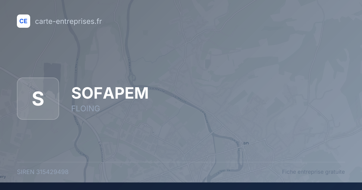 SOFAPEM — 315429498 — fiche entreprise