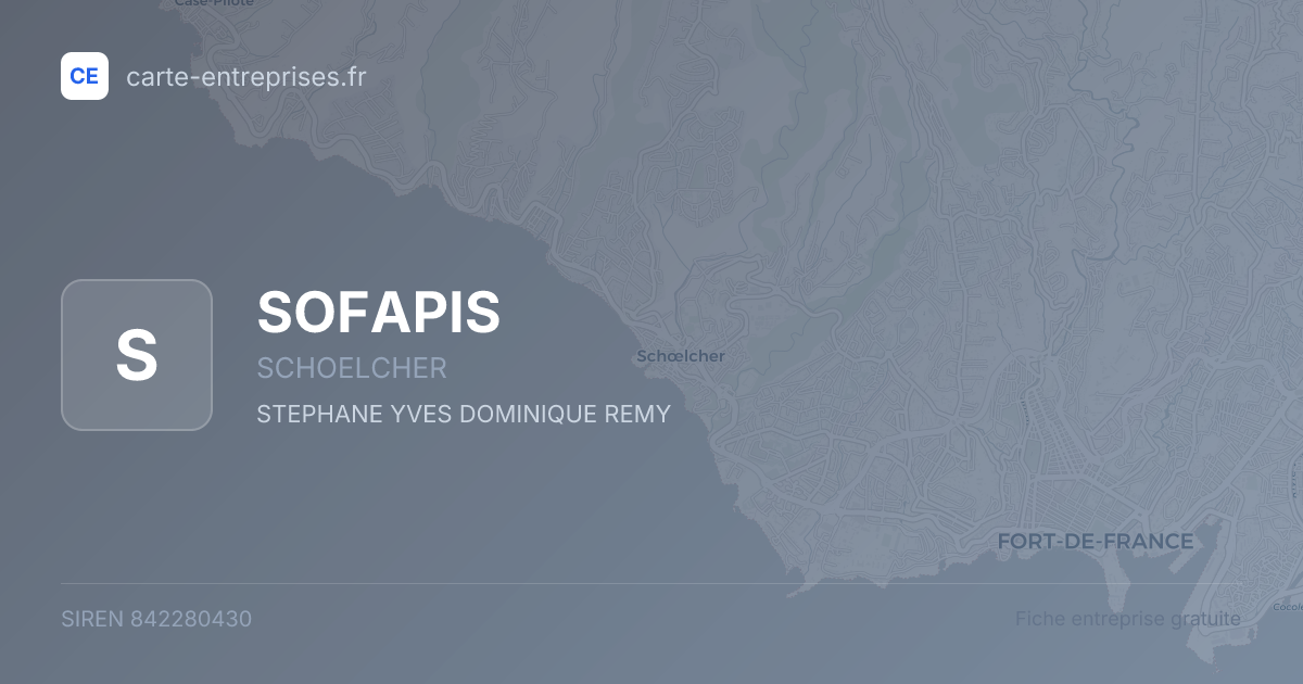 SOFAPIS — 842280430 — fiche entreprise