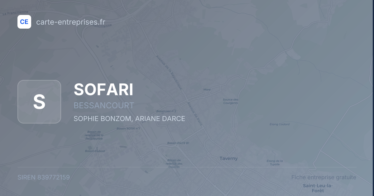 SOFARI — 839772159 — fiche entreprise