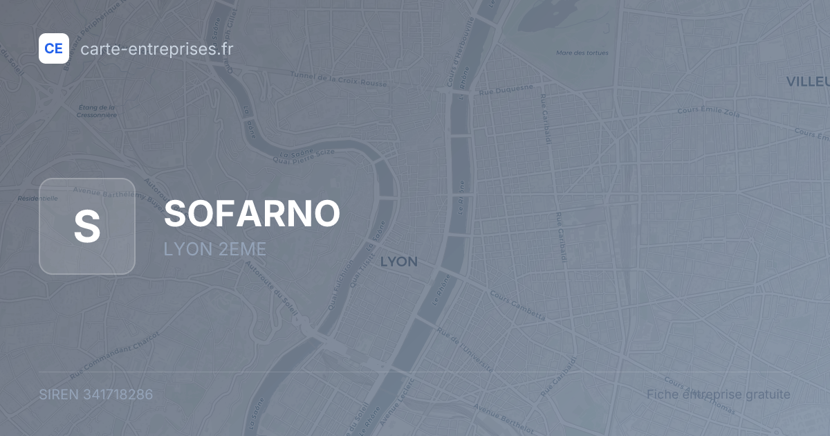 SOFARNO — 341718286 — fiche entreprise