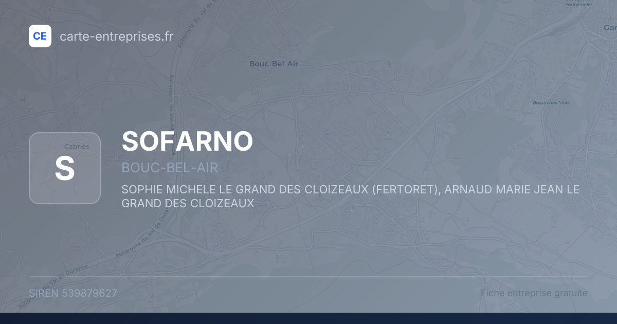 SOFARNO — 539879627 — fiche entreprise