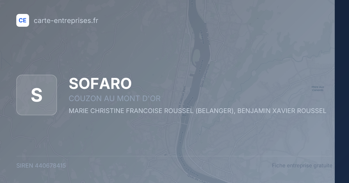 SOFARO — 440678415 — fiche entreprise