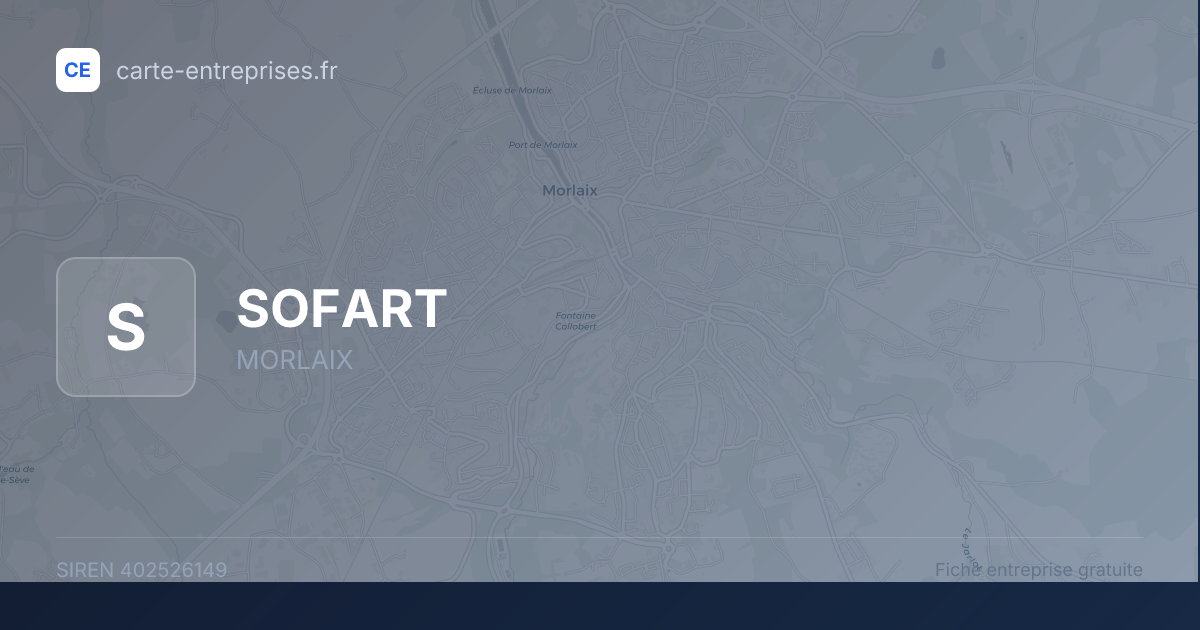 SOFART — 402526149 — fiche entreprise