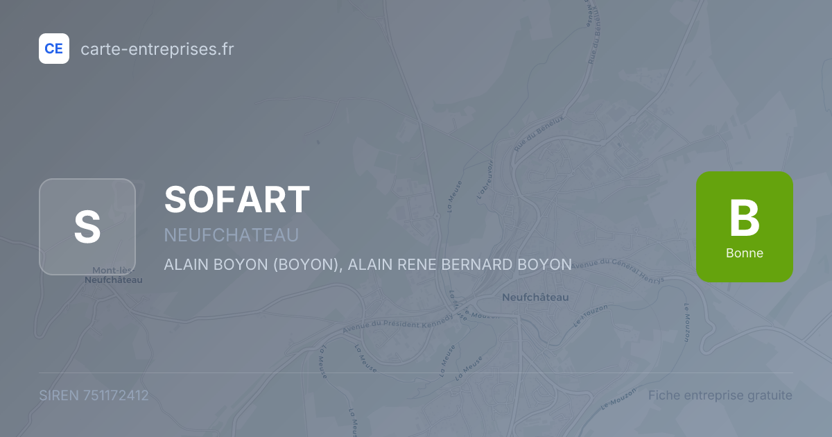 SOFART — 751172412 — fiche entreprise