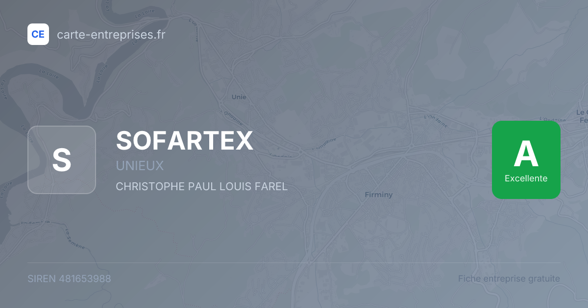 SOFARTEX — 481653988 — fiche entreprise