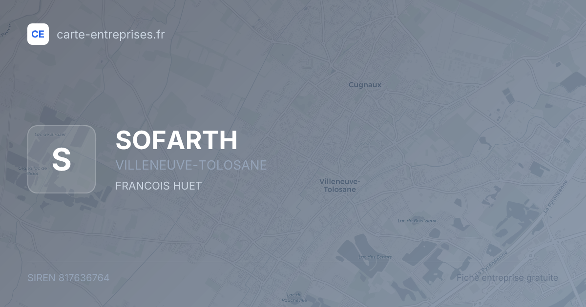 SOFARTH — 817636764 — fiche entreprise