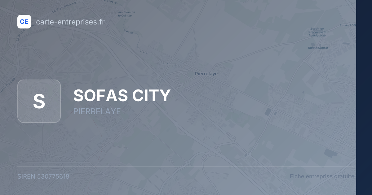 SOFAS CITY — 530775618 — fiche entreprise