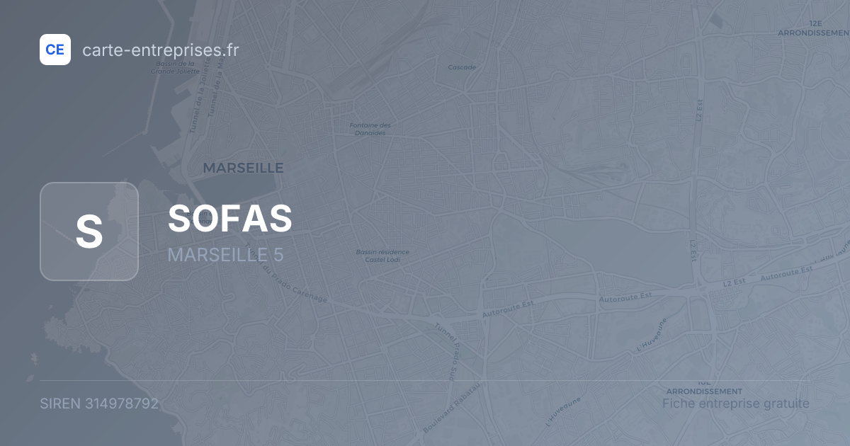 SOFAS — 314978792 — fiche entreprise