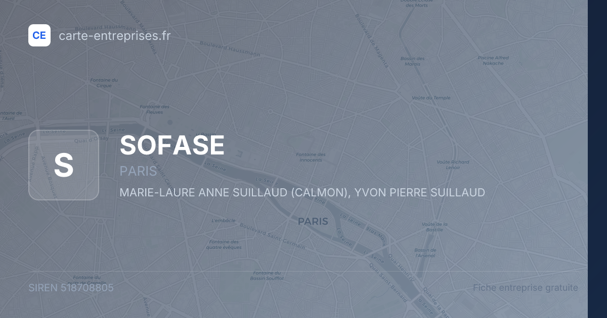 SOFASE — 518708805 — fiche entreprise