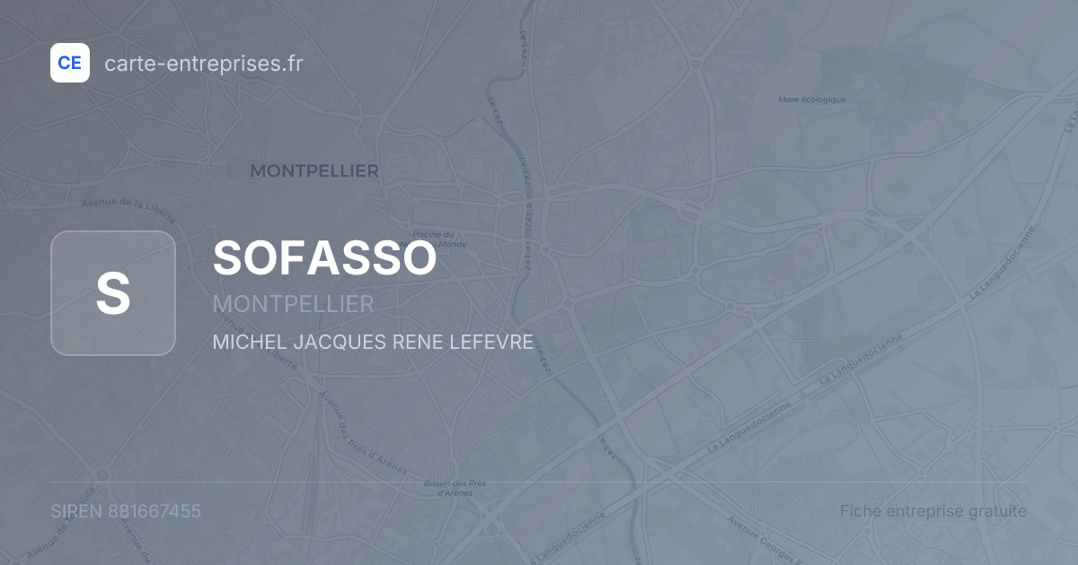 SOFASSO — 881667455 — fiche entreprise