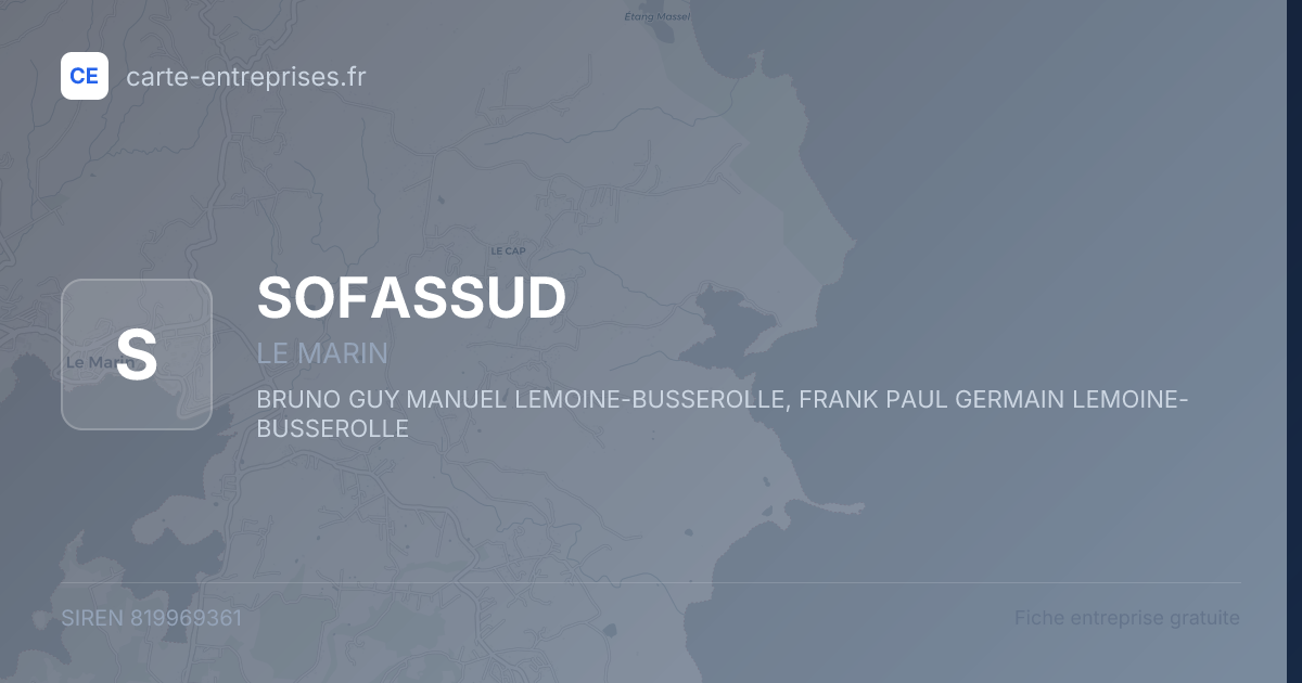 SOFASSUD — 819969361 — fiche entreprise