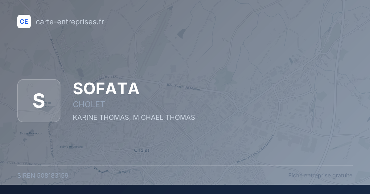 SOFATA — 508183159 — fiche entreprise