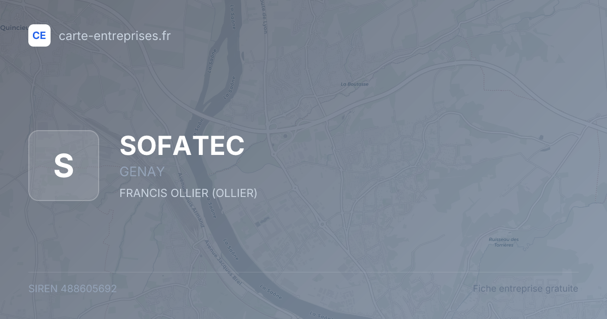 SOFATEC — 488605692 — fiche entreprise