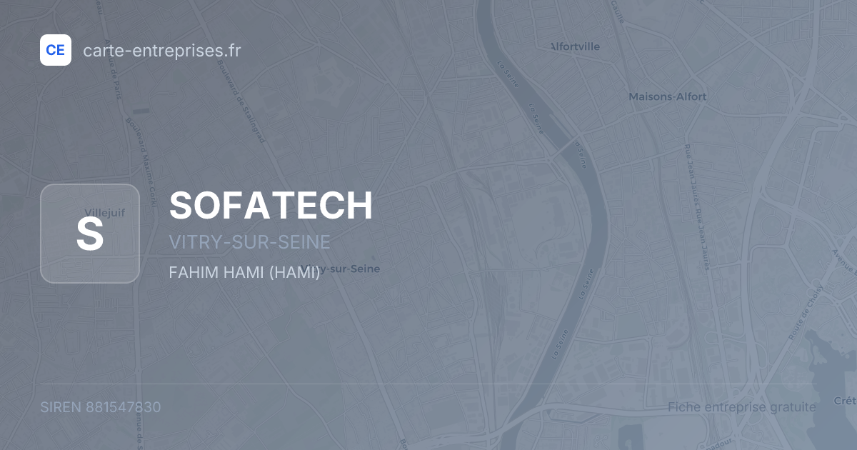 SOFATECH — 881547830 — fiche entreprise