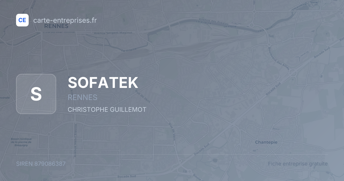 SOFATEK — 879086387 — fiche entreprise