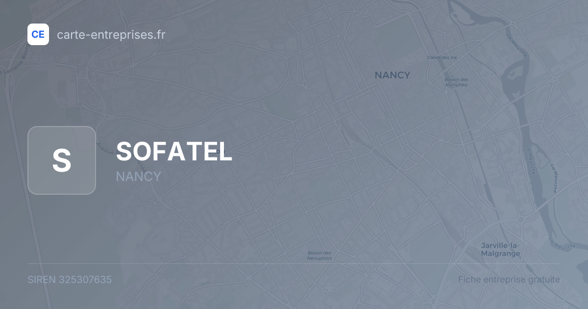 SOFATEL — 325307635 — fiche entreprise
