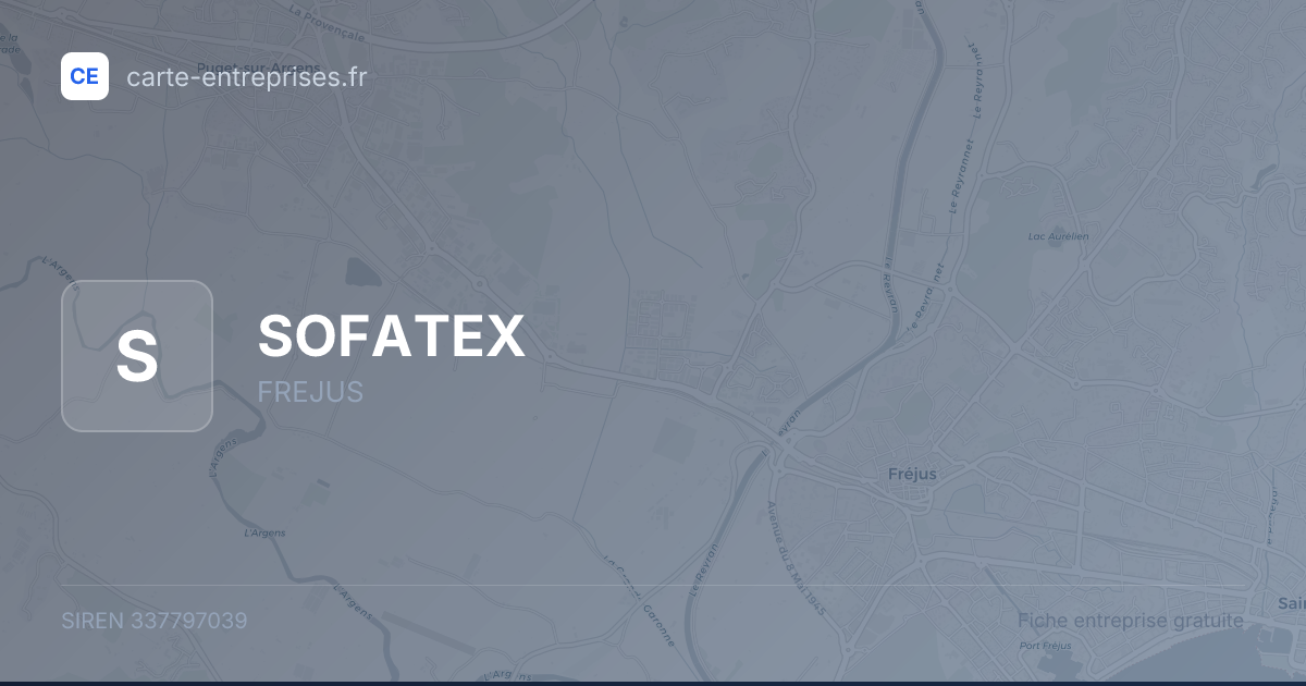 SOFATEX — 337797039 — fiche entreprise