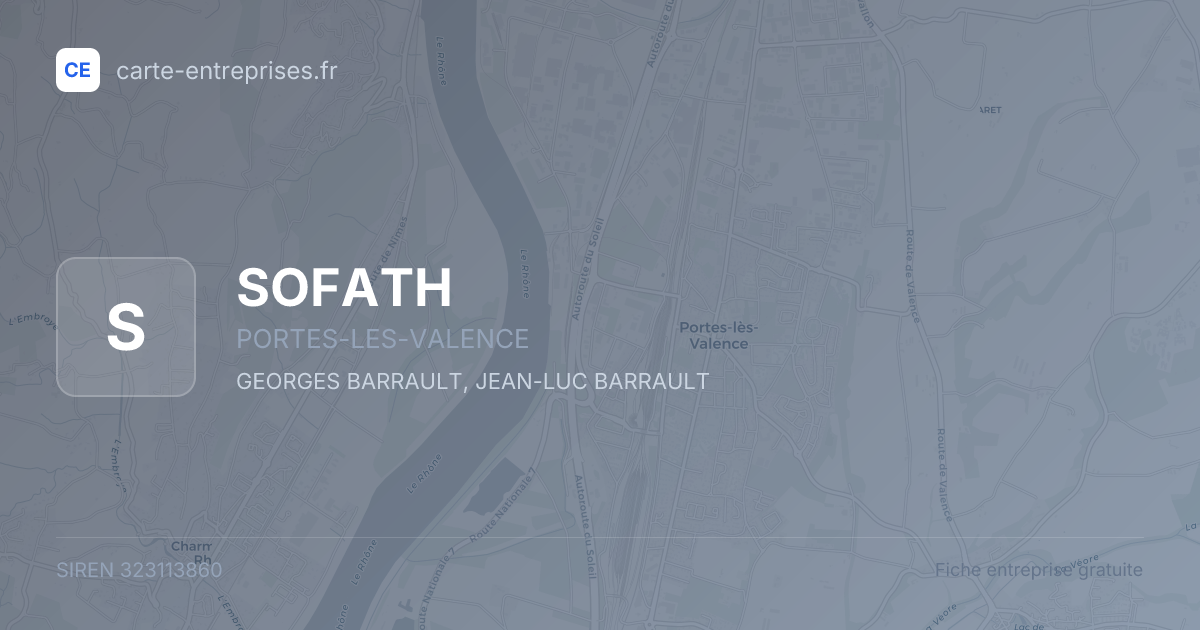 SOFATH — 323113860 — fiche entreprise