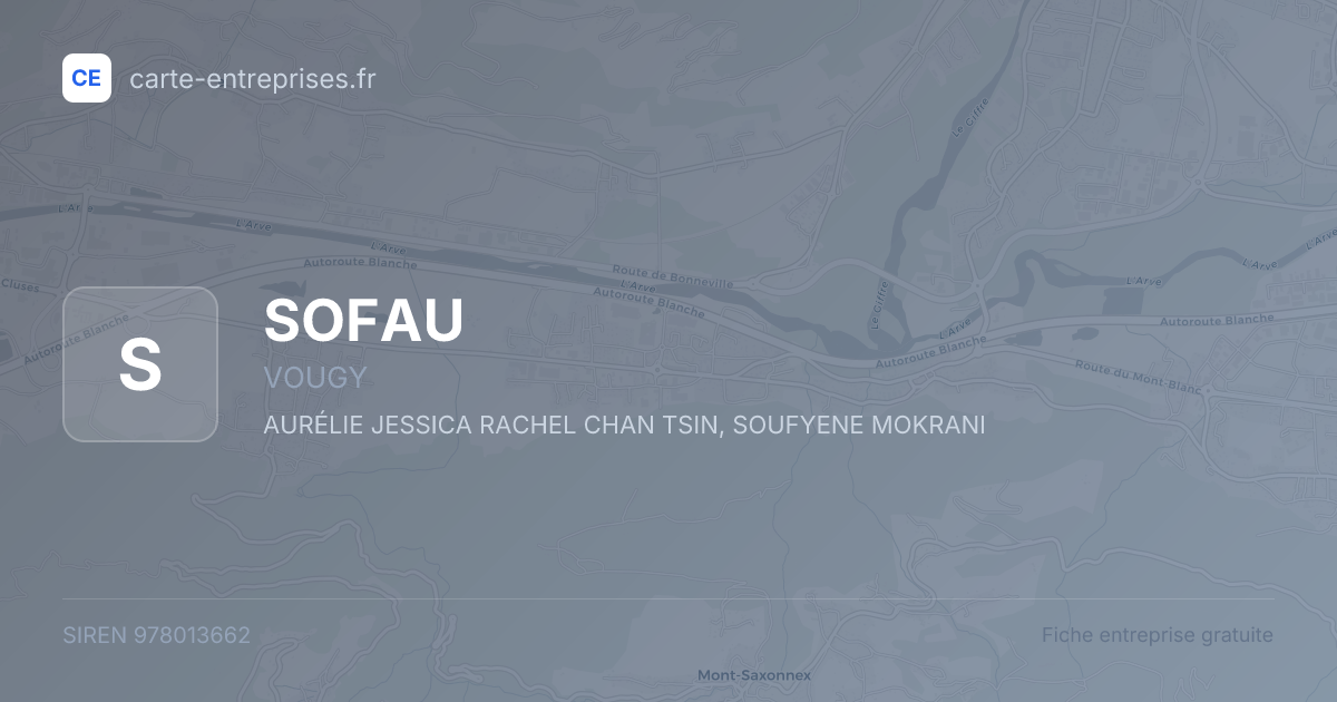 SOFAU — 978013662 — fiche entreprise