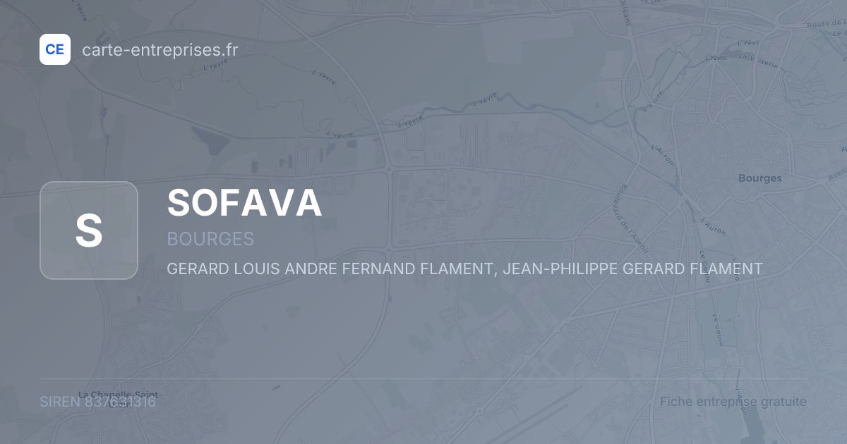 SOFAVA — 837631316 — fiche entreprise
