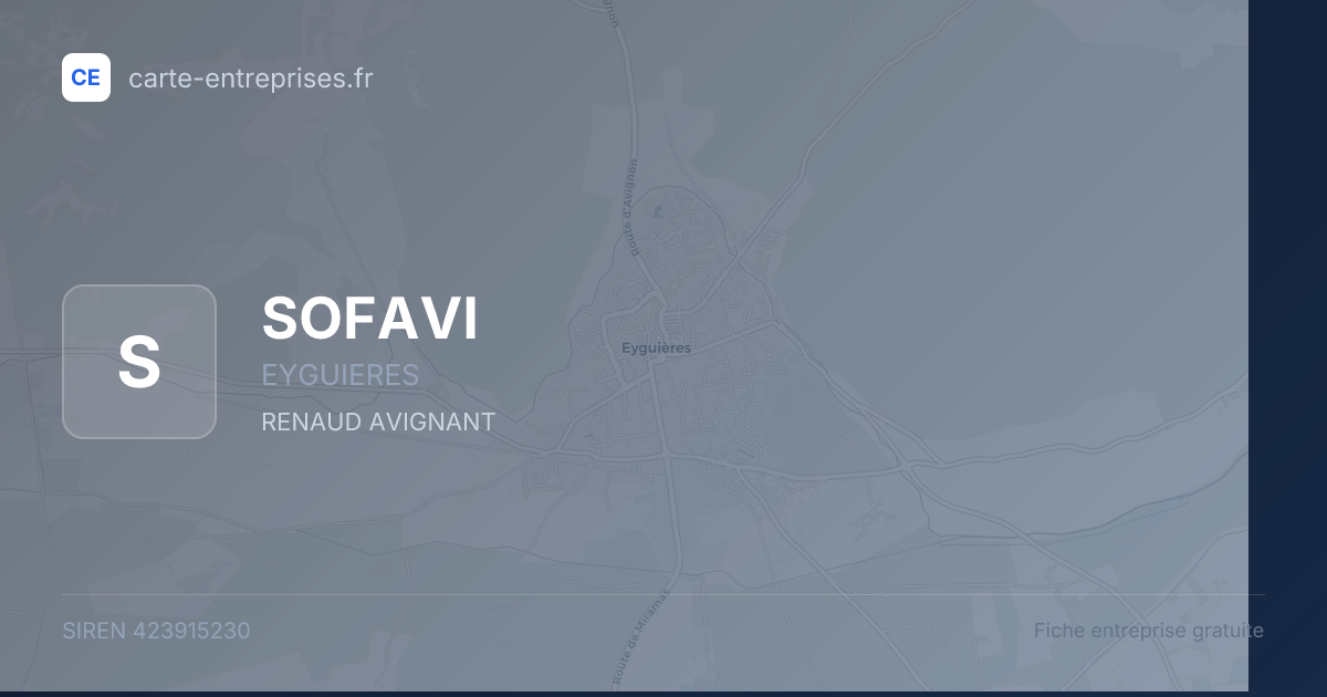 SOFAVI — 423915230 — fiche entreprise