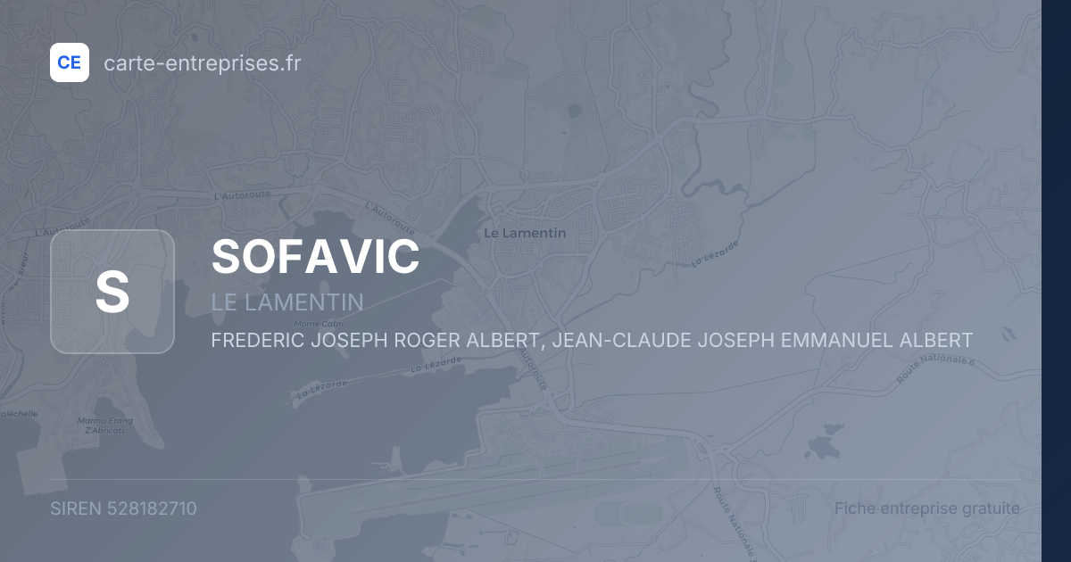 SOFAVIC — 528182710 — fiche entreprise