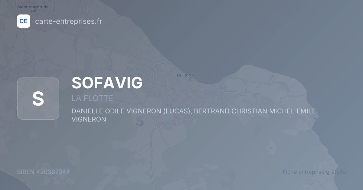 SOFAVIG — 420367344 — fiche entreprise