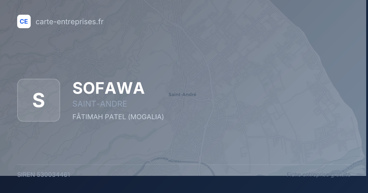 SOFAWA — 530034461 — fiche entreprise