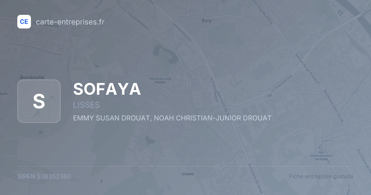 SOFAYA — 538352360 — fiche entreprise