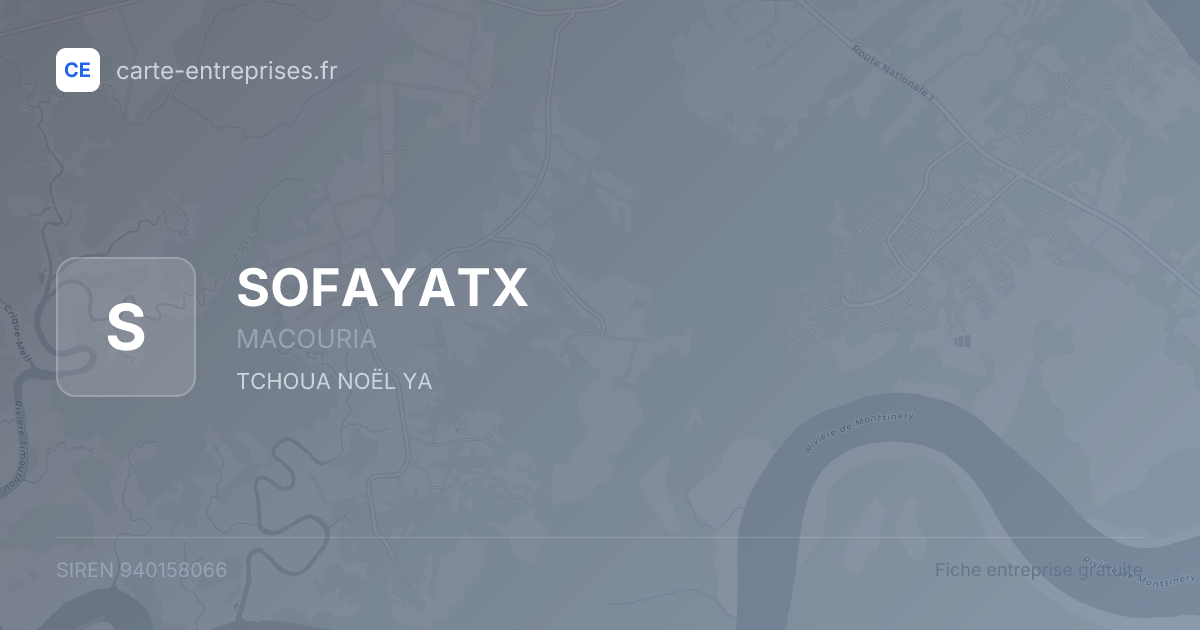 SOFAYATX — 940158066 — fiche entreprise