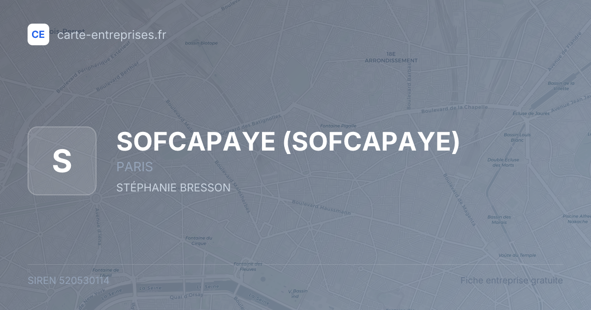SOFCAPAYE — 520530114 — fiche entreprise