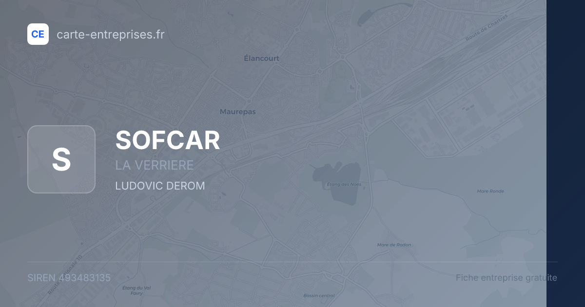SOFCAR — 493483135 — fiche entreprise