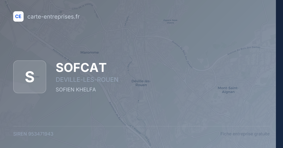 SOFCAT — 953471943 — fiche entreprise