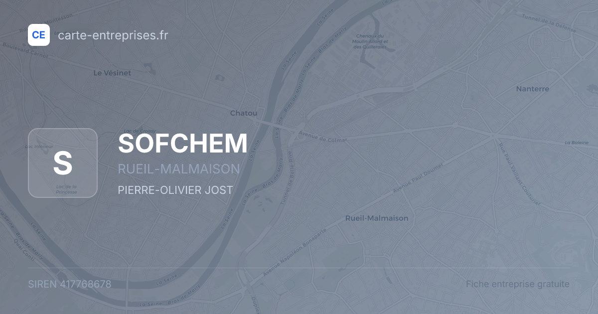 SOFCHEM — 417768678 — fiche entreprise