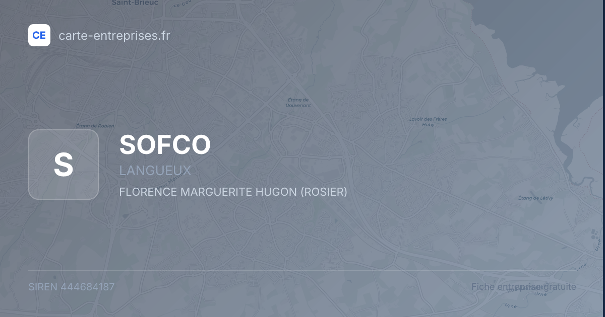 SOFCO — 444684187 — fiche entreprise