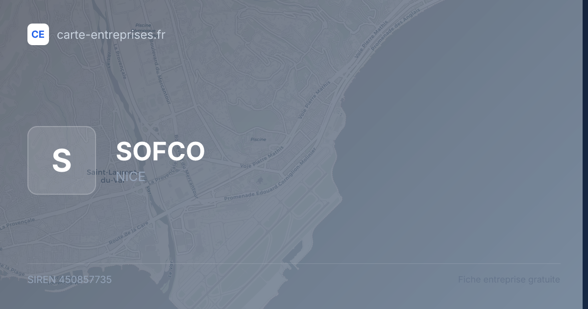 SOFCO — 450857735 — fiche entreprise