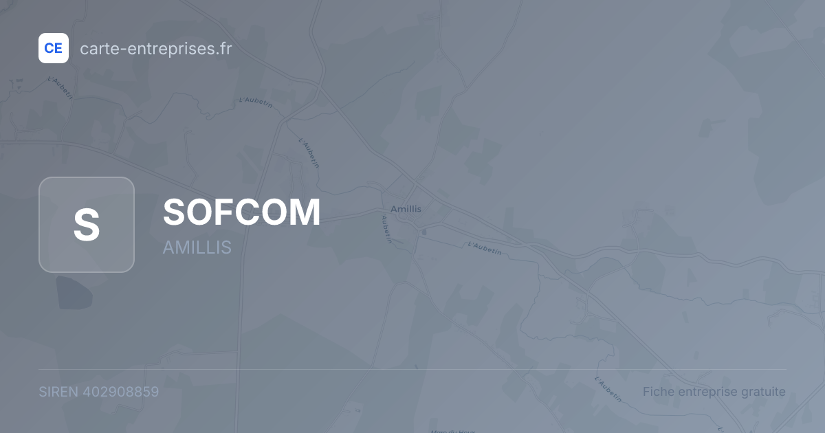 SOFCOM — 402908859 — fiche entreprise