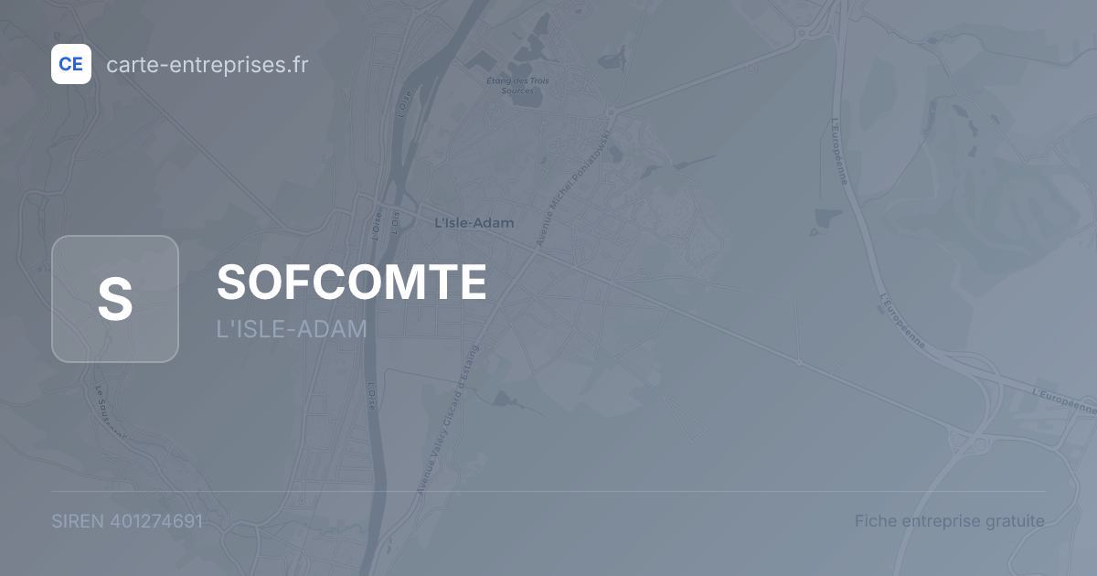 SOFCOMTE — 401274691 — fiche entreprise