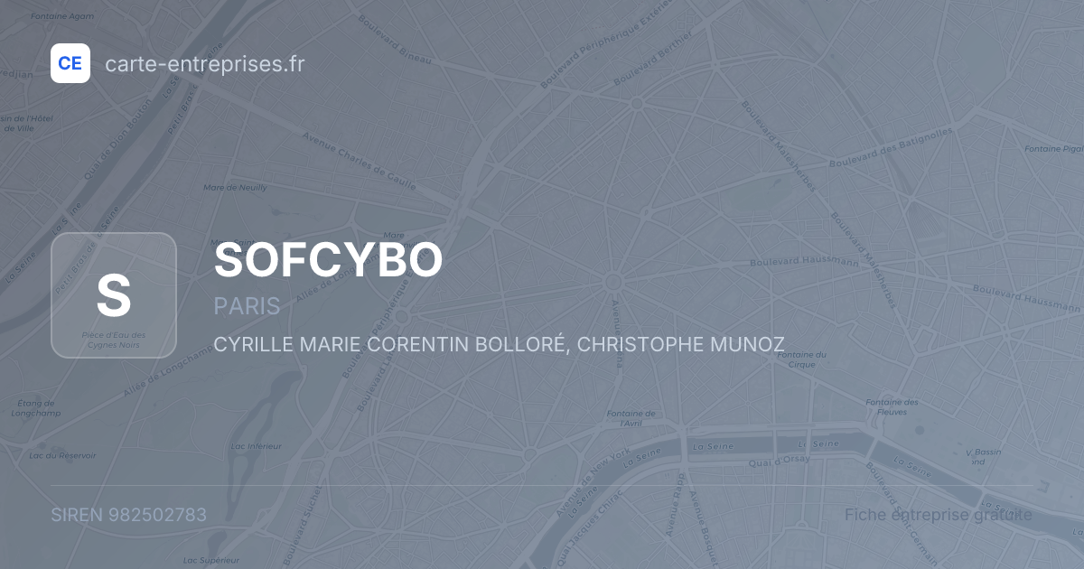 SOFCYBO — 982502783 — fiche entreprise