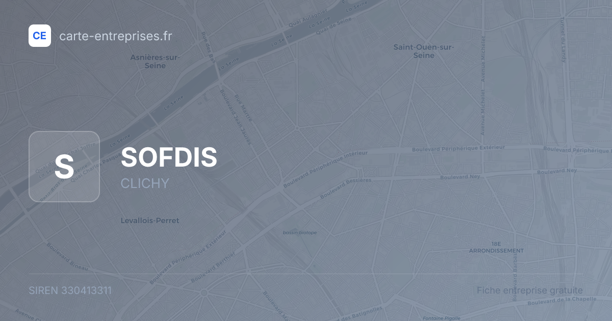 SOFDIS — 330413311 — fiche entreprise