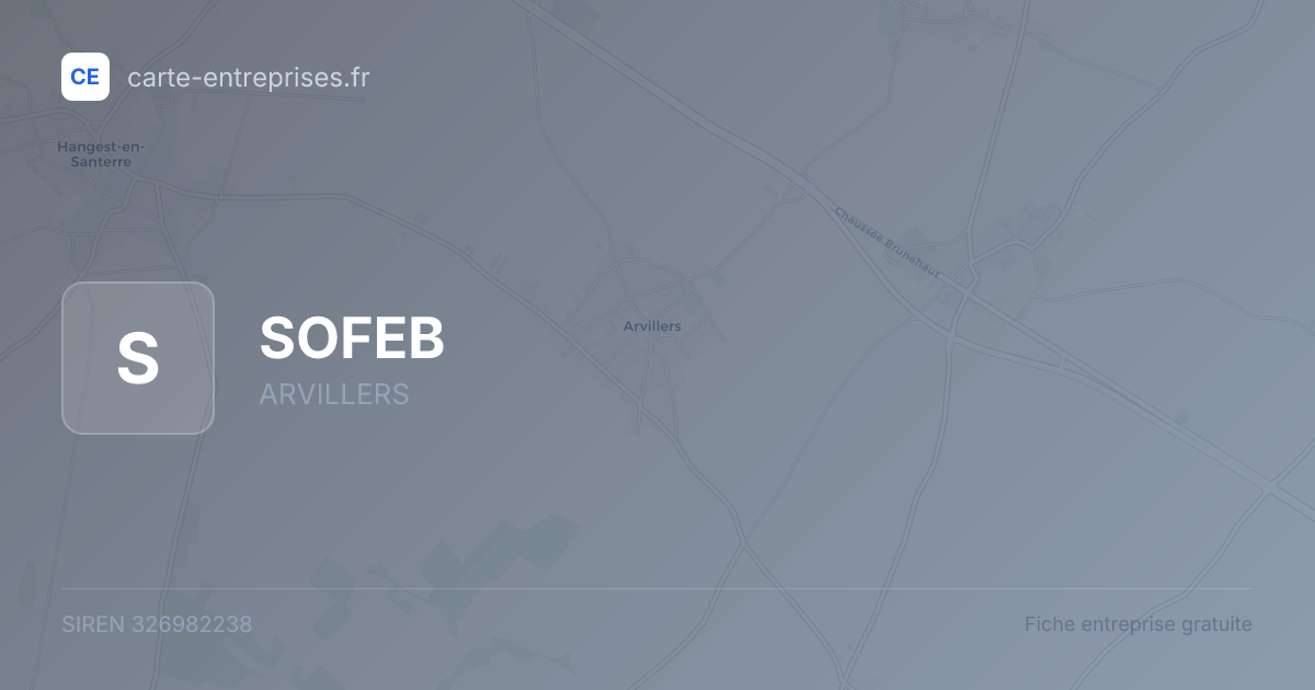 SOFEB — 326982238 — fiche entreprise