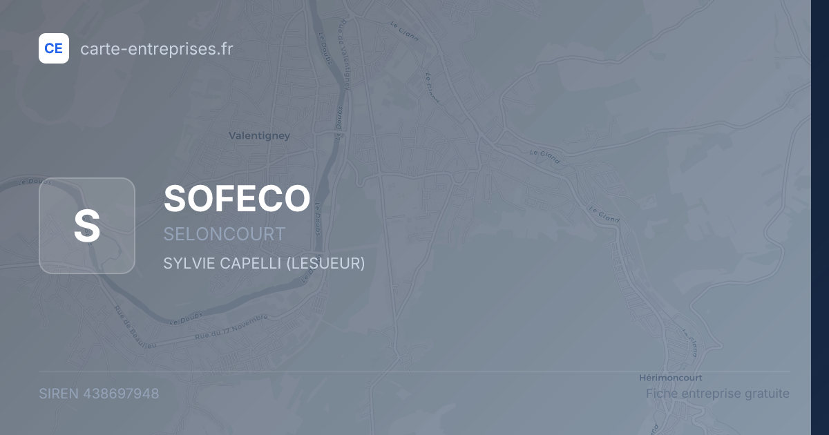 SOFECO — 438697948 — fiche entreprise