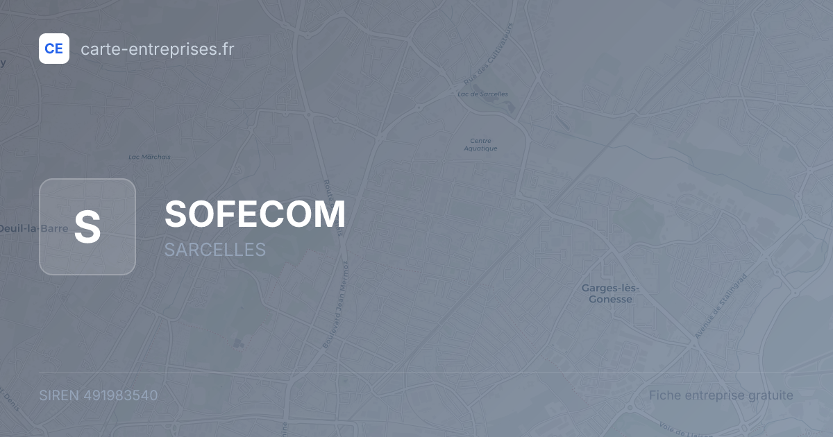 SOFECOM — 491983540 — fiche entreprise