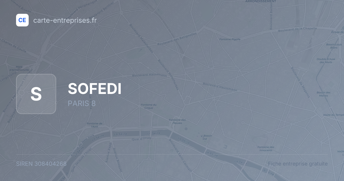 SOFEDI — 308404268 — fiche entreprise