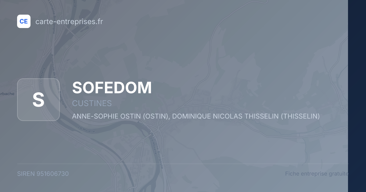 SOFEDOM — 951606730 — fiche entreprise